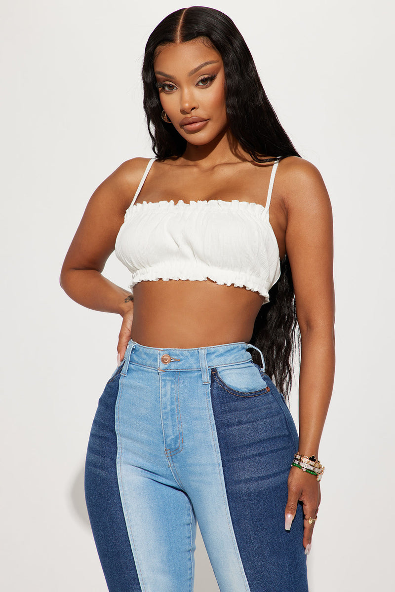 Liza Crop Top - White Liza Crop Top - White - Image 1