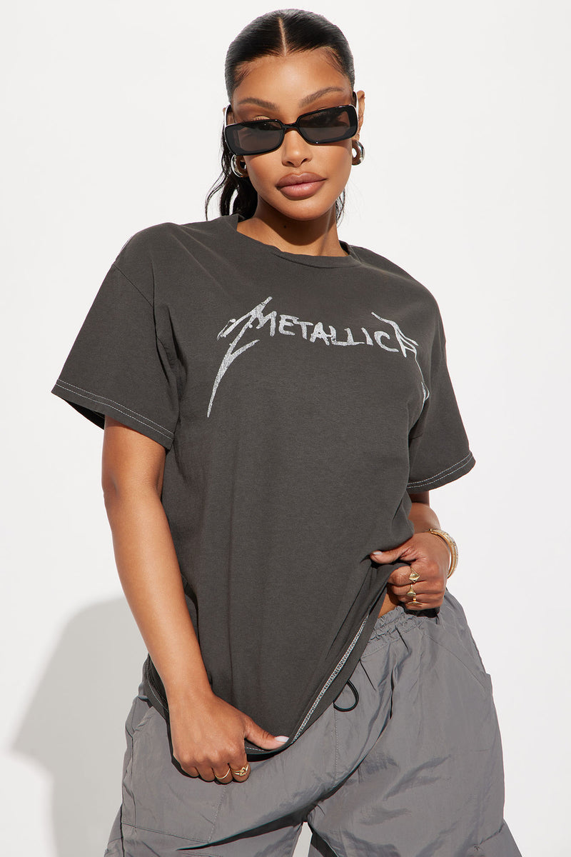 Metallica Front And Back Graphic Tee - Charcoal Metallica Front And Back Graphic Tee - Charcoal - Image 1