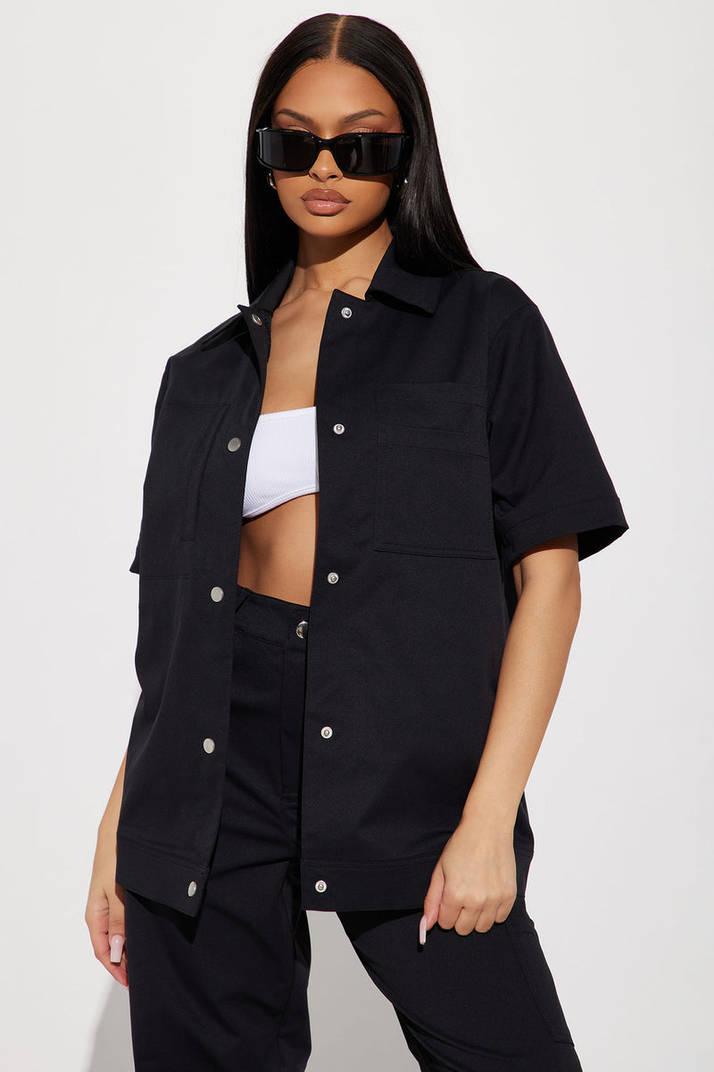 Street Scene Cargo Shirt - Black Street Scene Cargo Shirt - Black - Image 1