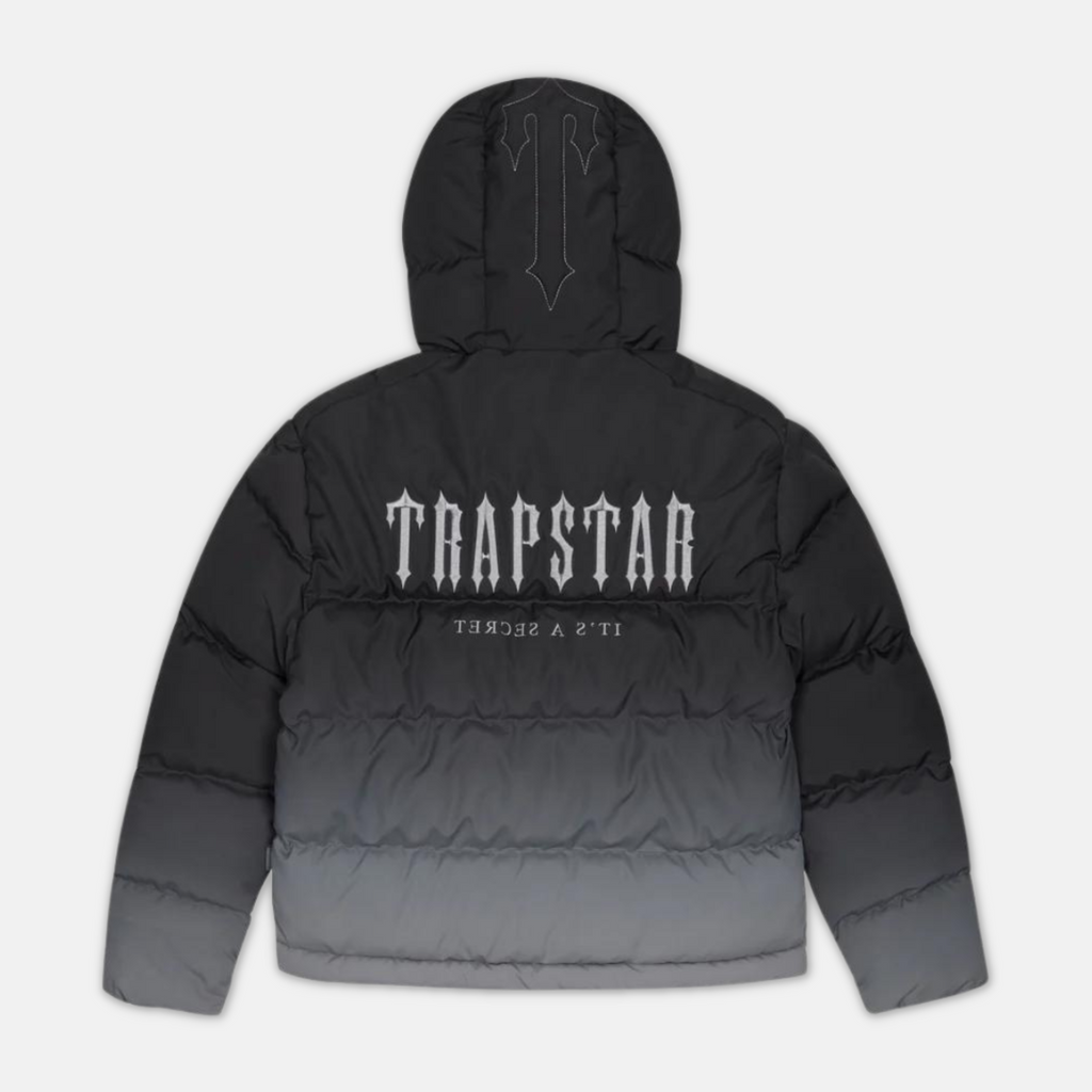 Trapstar Decoded Hooded Puffer 2.0 Jacket - Black Gradient Trapstar Decoded Hooded Puffer 2.0 Jacket