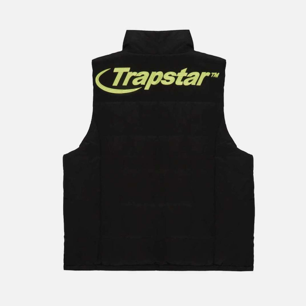 Trapstar Hyperdrive Gilet - Black/Lime Trapstar Hyperdrive Gilet
