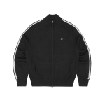 KNIT ZIP UP FLEECE [BLACK] - Image 3