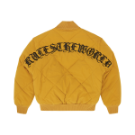 OLDE ENGLISH QUILTED BOMBER JACKET [YELLOW] - Image 2