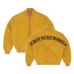 OLDE ENGLISH QUILTED BOMBER JACKET [YELLOW] - Image 3