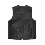 SKYDIVE LEATHER VEST [BLACK] - Image 4